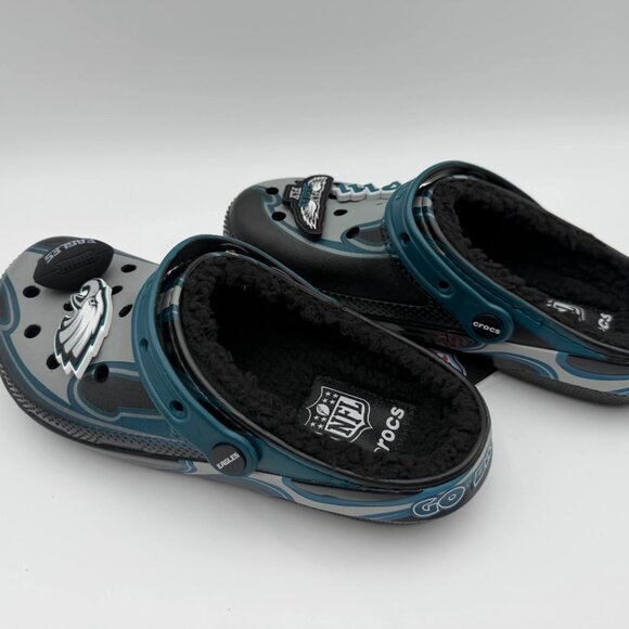 Crocs NFL Philadelphia Eagles Classic Clog Gray Green Men’s 8 Women’s 10 main image 7